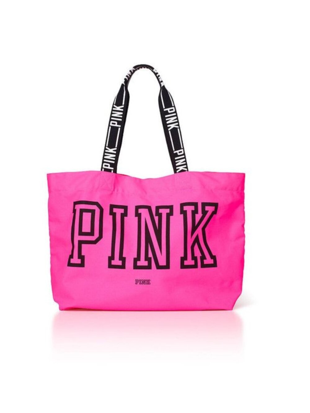 Victoria's Secret PINK | Hot Pink "PINK" Canvas Logo Book Bag